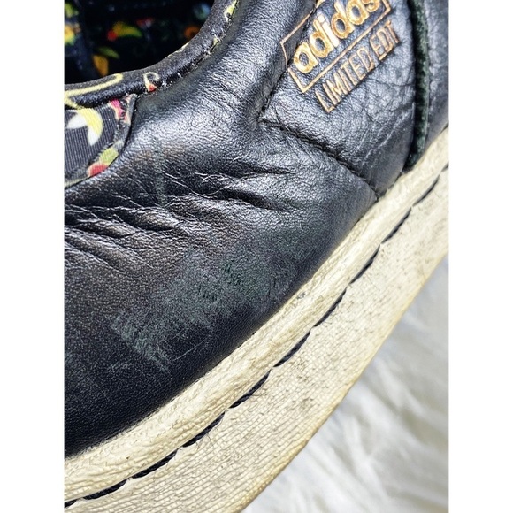 ADIDAS LIMITED EDITION Superstar 80s Rose Gold Black Leather Sneakers, Men’s 6.5 - Picture 10 of 14